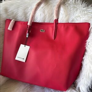 Lacoste Red Tote Brand new